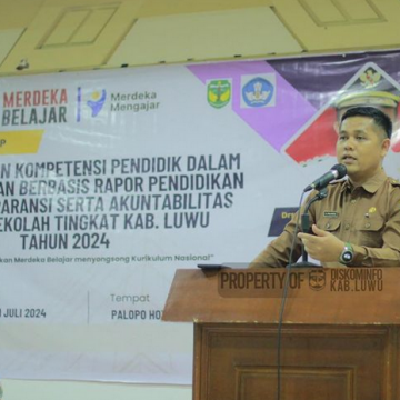 Workshop Peningkatan Kompetensi Pendidik dalam Pembelajaran Berbasis Raport Pendidikan dan Transparansi serta Akuntabilitas Boskin Sekolah Kabupaten Luwu Tahun 2024.