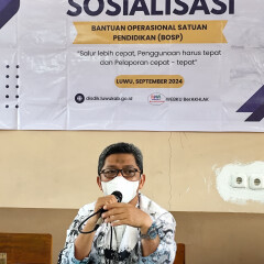 Sosialisasi Bantuan Operasional Satuan Pendidikan (BOSP) Korwil Lamasi, Rabu, 04 September 2024