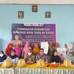 Peningkatan Kemampuan Numerasi Guru Sekolah Dasar se-Kabupaten Luwu Wilayah Korwil 1 Belopa Tahun 2024, Kamis 10 Oktober 2024 bertempat di SD Negeri 25 Radda Kec. Belopa