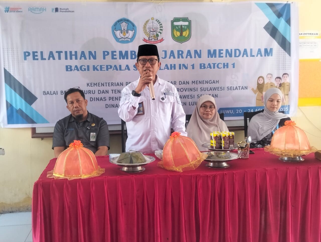 Pembukaan Pelatihan Pembelajaran Mendalam bagi guru dan kepala sekolah Jenjang PAUD, SD, SMP dan PKBM Batch 1