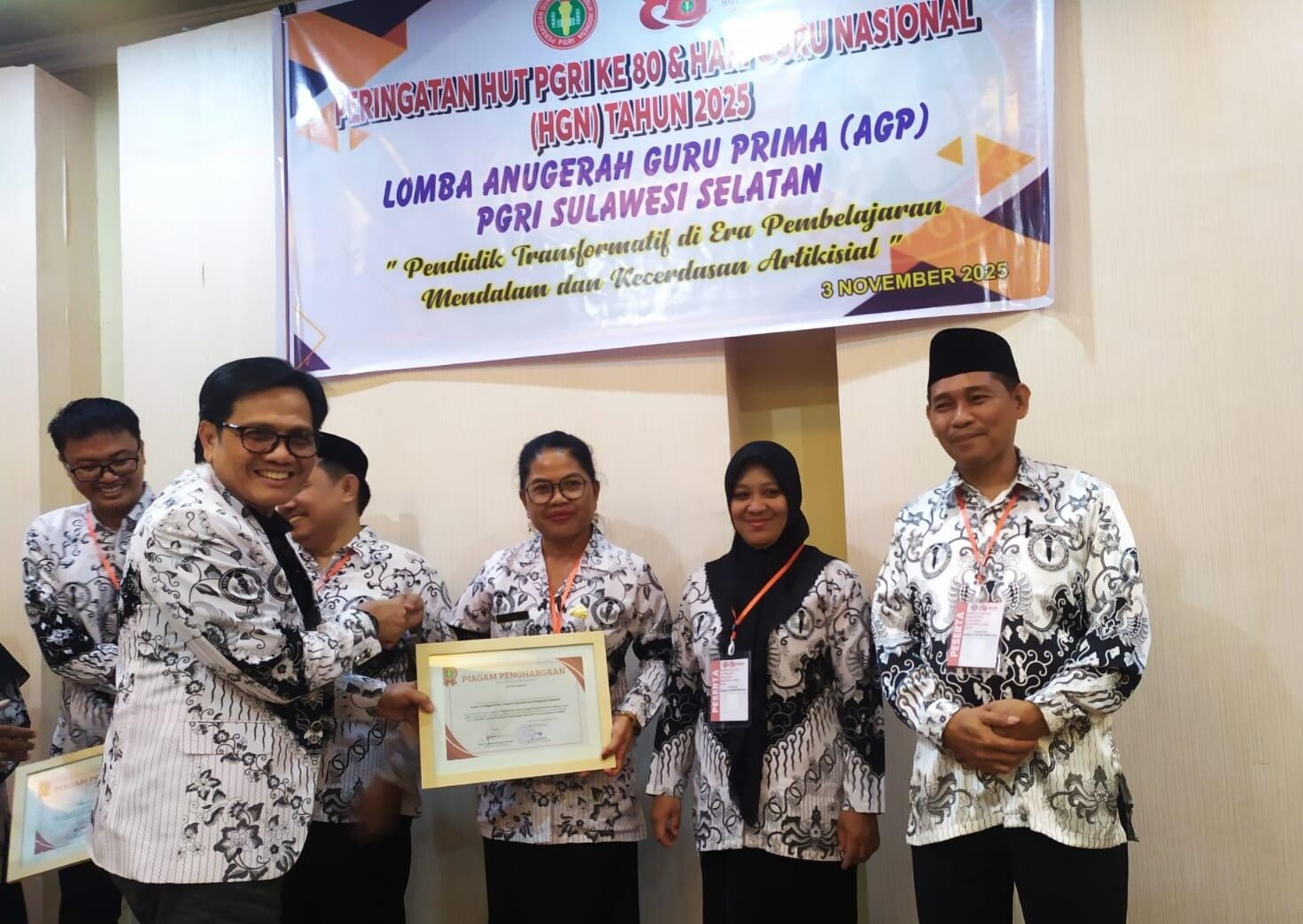 Lomba Anugerah Guru Prima (AGP) PGRI Sulawesi Selatan