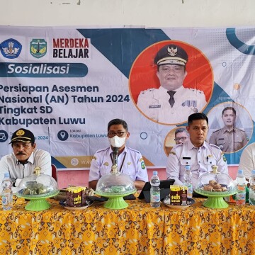 Dinas Pendidikan Kabupaten Luwu Sosialisasi Persiapan Asesmen Nasional (AN) Tahun 2024