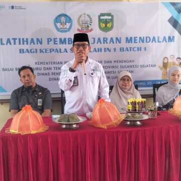Pembukaan Pelatihan Pembelajaran Mendalam bagi guru dan kepala sekolah Jenjang PAUD, SD, SMP dan PKBM Batch 1