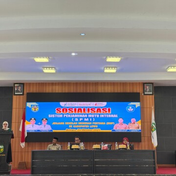 Kegiatan Sosialisasi Sistem Penjaminan Mutu Internal (SPMI) Jenjang SMP